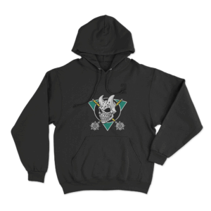 Devil Skull Hockey Unisex Hoodie Black