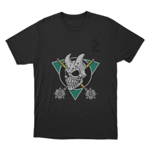 Devil Skull Hockey Unisex T Shirt Black