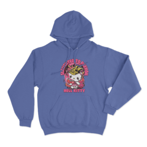 Hell Kitty Unisex Hoodie Blue